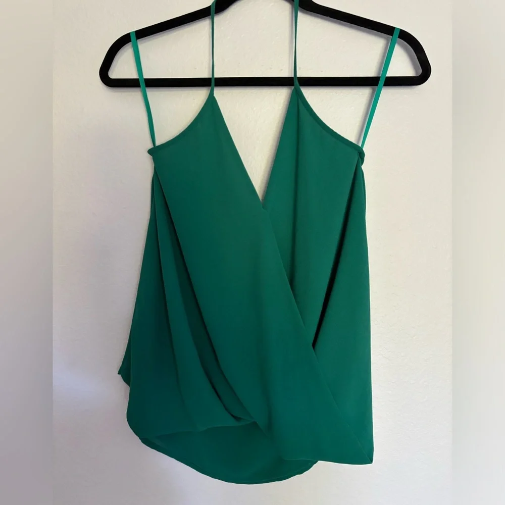 Naked Zebra Green Cross Over Halter Top Size Medium - Picture 1 of 4